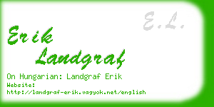 erik landgraf business card